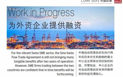 The Bridge. Work in Progress. Article on the Sino-Swiss Free Trade Agreement.