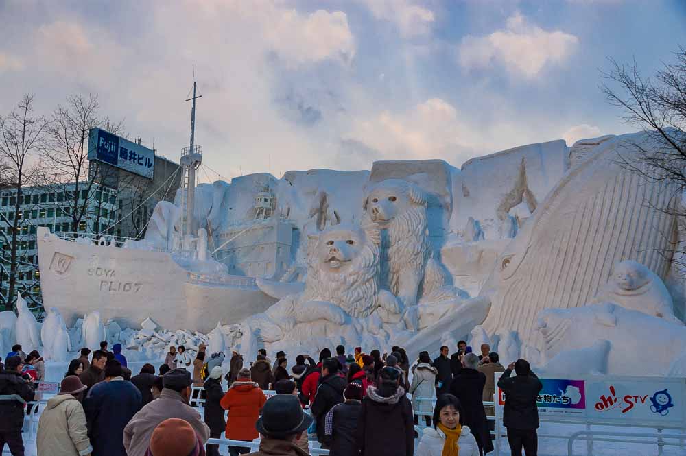 Japan Times. Basking in the northern cold. Travel article.