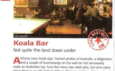 City Weekend. Koala Bar – Not quite the land down under.