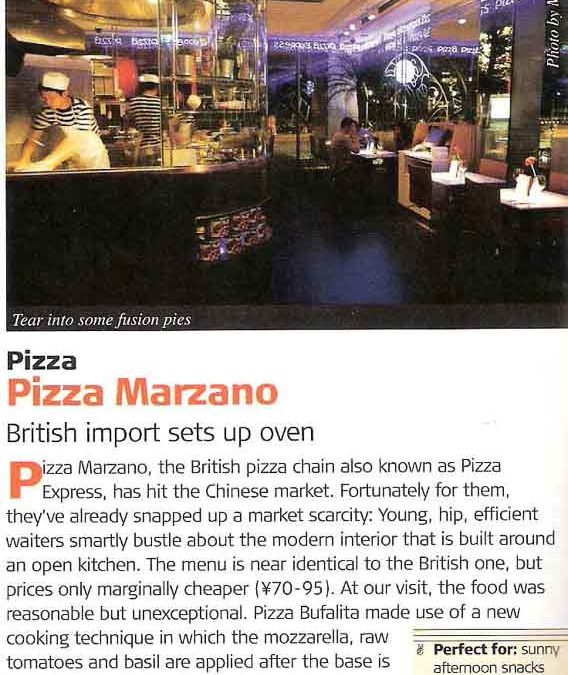 City Weekend. Pizza Marzano. Restaurant review.