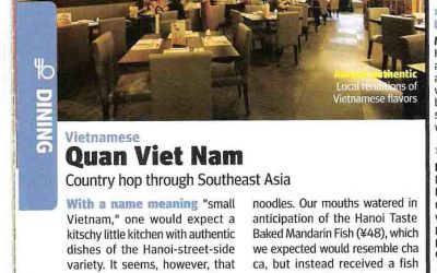 City Weekend. Quan Viet Nam. Restaurant review.