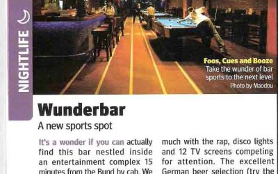 City Weekend (Shanghai). Wunderbar. Bar review.