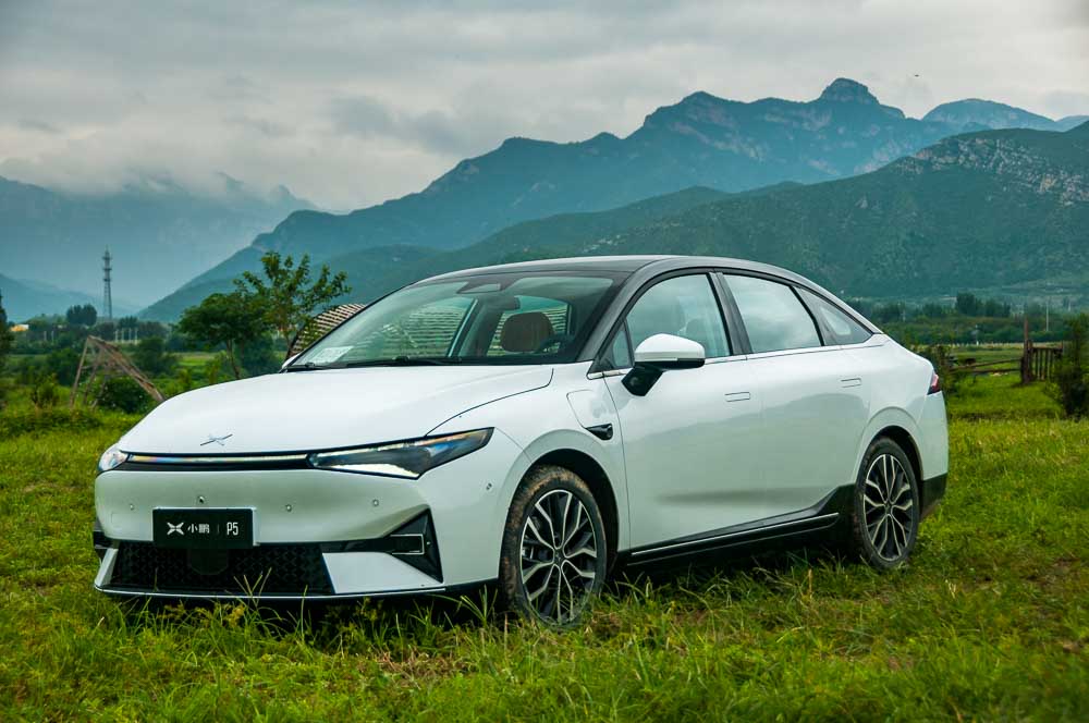 The Human Horizons HiPhi X pictured in Lujiazui, Pudong, Shanghai, China. The car is a new upmarket EV with the Tesla Model X in its sights.