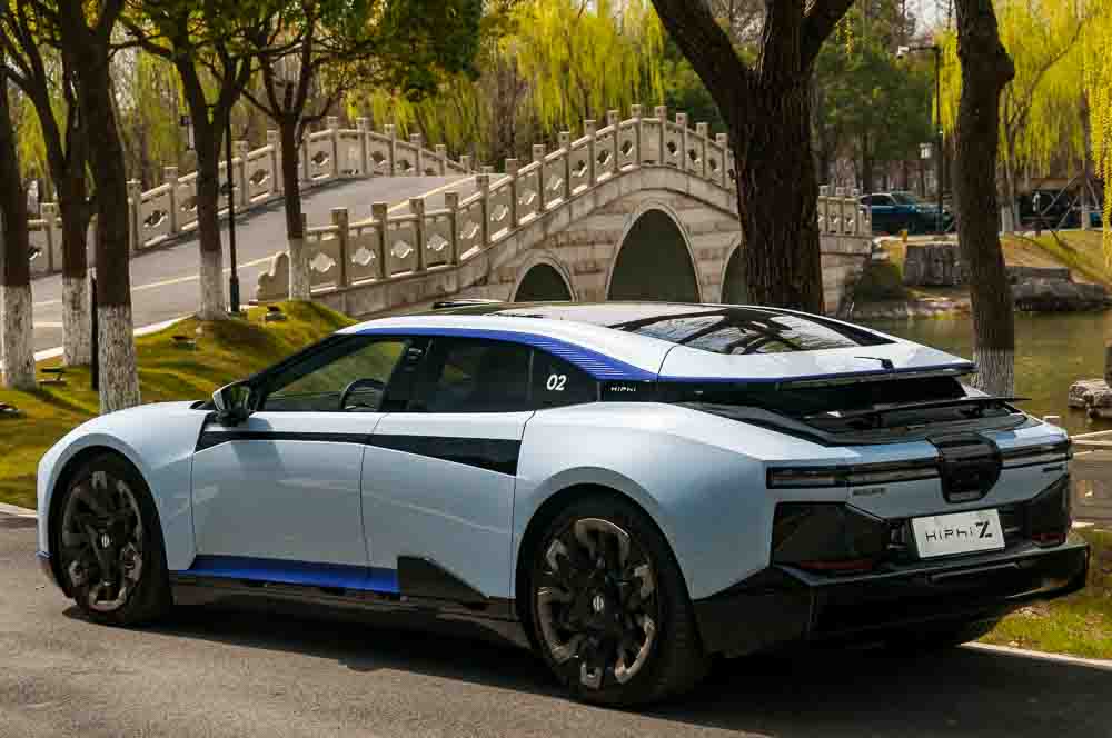 Exterior pictures of the HiPhi Z, an electric GT car from Chinese start-up Human Horizons, taken on a test drive in Shanghai.