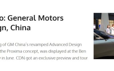 Car Design News. Inside the studio: General Motors Advanced Design, China.